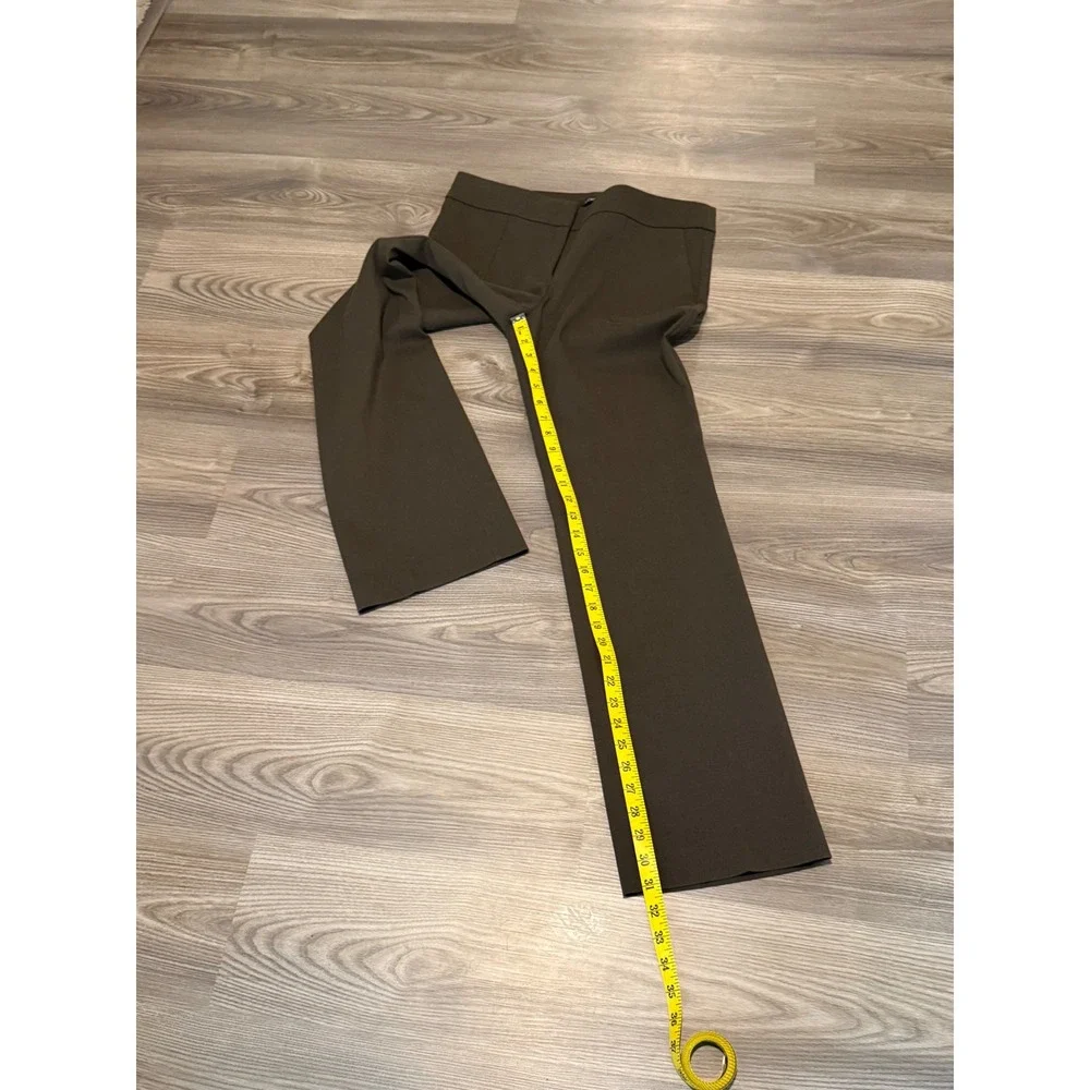 Loft Marisa Trouser Pant in Winter Olive Green Straight Leg NWT Women's size 4